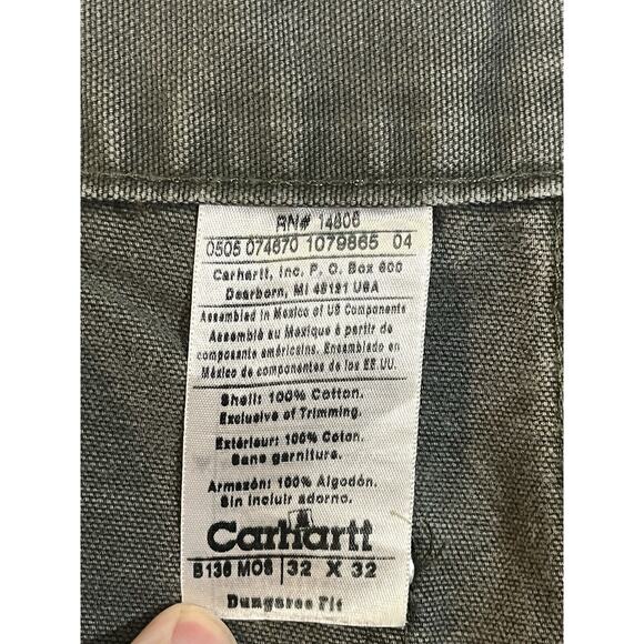 Carhartt double knee pants 32x32 Workwear Distressed Worn - Picture 6 of 6